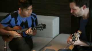 Jake Shimabukuro jamming with Paul Gilbert