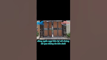 Cổng ốp gỗ 4 cánh - Sự lựa chọn hoàn hảo cho không gian ngoại thất #cổngtựđộng #nhadep #congtudong