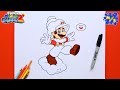 How to Draw CLOUD MARIO (Super Mario Galaxy 2) - Easy Step-by-Step Tutorial!