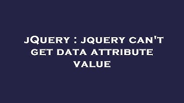 jQuery : jquery can