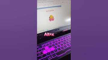 How to create Octopus 🐙symbol in ms word #shorts @AACFFacts #youtubeshorts #flipclass #trending