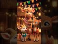 🐄🦨🦌cow party with friends #cow #ai #shorts #kids