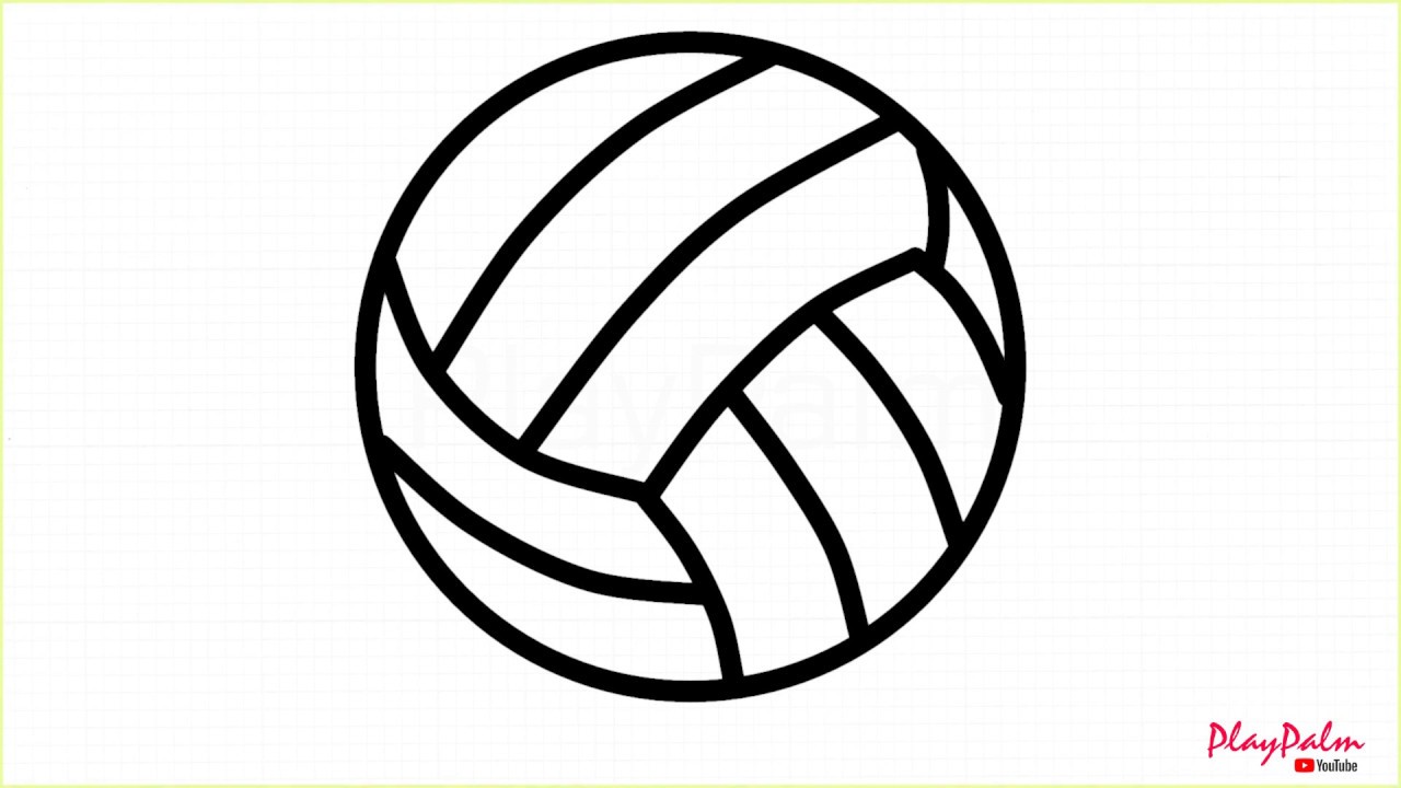 Sketch of a volleyball ball. Isolated sketch of a volleyball ball, vector  illustration. | CanStock