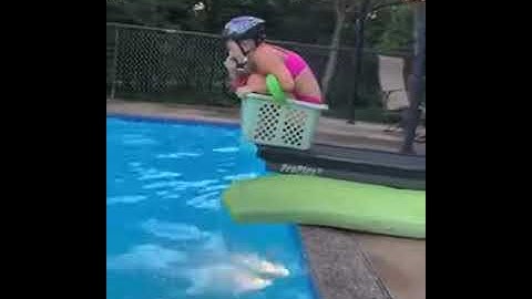 Diving with a Treadmills into a Pool | Do you want to see some real speed