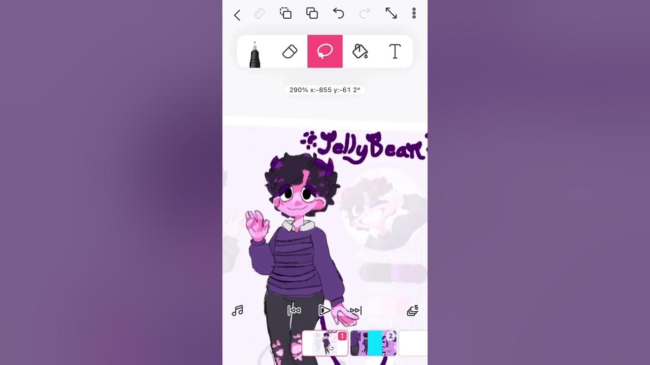 BeanNotHere jellybean Fan art I made! 💜🥳 YouTube