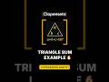 Triangle Sum Right Triangles | Worked Example #maths #geometry #triangle #maths