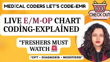 How to Code E/M Charts|| LIVE Outpatient & Urgent Care E/M Coding Demo  Real World Medical Coding