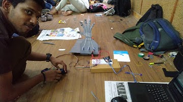 Animatronic Hand - Project Assignment for Skyfilabs online course by Rahul,Akhil,Anju,Pranav,adrash