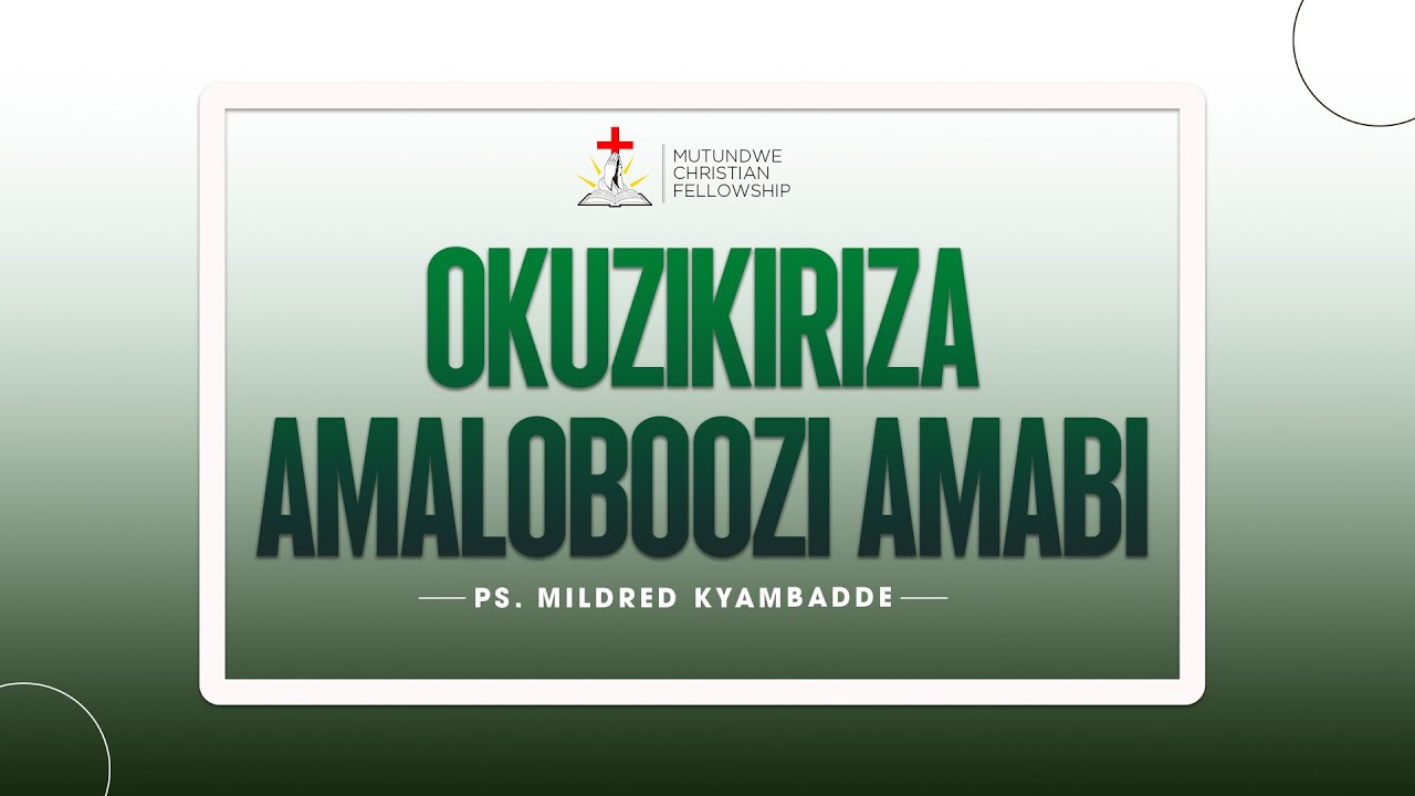 🔴WENESDAY DELIVERANCE SERVICE || PS.MILDRED KYAMBADDE || OKUZIKIRIZA AMALOBOOZI AMABI || 01.10.2025