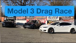 The model 3 may be slower than s, however it still pulled 4.9 seconds
in cold going to 60 mph! we took our tesla s 75d race m...