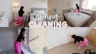 spring cleaning my bedroom - part 2 🌸 cleaning motivation