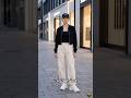 Effortless Street Style 🤍🖤 | Minimal Cargo Chic Look 😍✨ #shorts #trending #viral #fashion#viralvideo