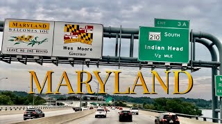 From Virginia into Maryland across The Potomac River. #travel #river