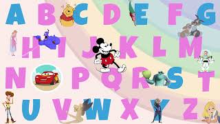 Disney Characters ABC Song | ABCDisneyFG | Kids Songs | Toddler Learning and Language | ET littles