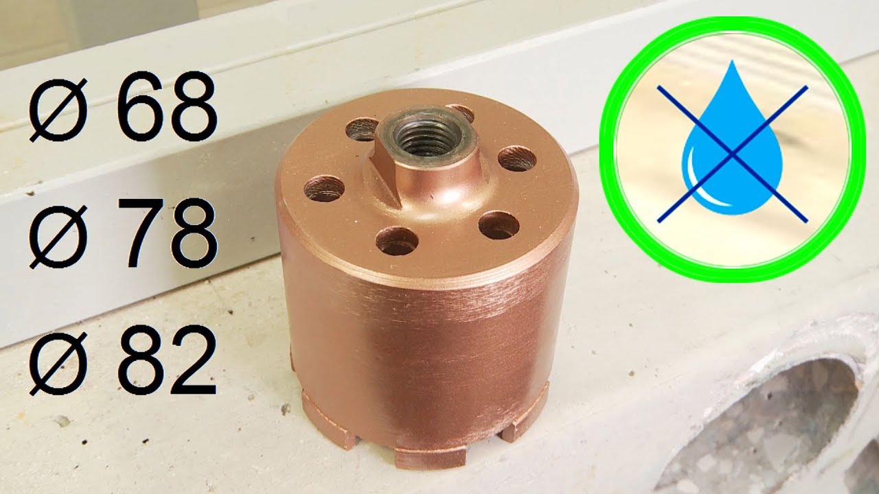 Couronne Diamant 32mm UNC 1¼ – Pour Carotteuse, Longueur 460mm – Pour Béton, Béton Armé, Pierre