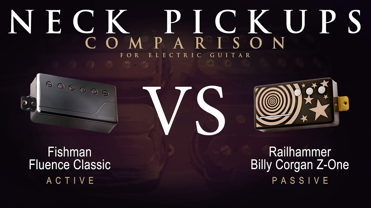 Fishman FLUENCE CLASSIC vs Railhammer BILLY CORGAN Z-ONE - Neck Guitar Pickup Comparison Tone Demo