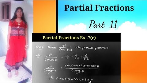 PARTIAL FRACTIONS / MATHS 2A Partial Fractions / Partial Fractions INTER 2nd year