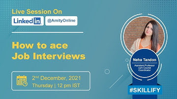 How to crack job interviews? | #SKILLIFY on Job Interviews: How to ace them | #AmityUniversityOnline