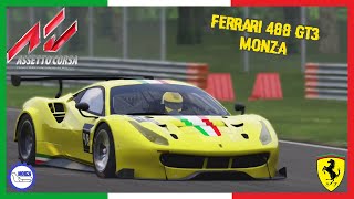 This is what it's all about assetto corsa welcome back to awesome sim
& today we have the ferrari 488 gt3 taking it top speed at monza
circuit fe...