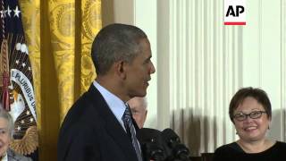 Meryl Streep and Stevie Wonder among those receiving the Presidential Medal of Freedom from Presiden