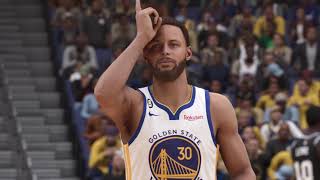 NBA 2K23 Franchise League (PS5): 2023 Game 1 Spurs vs. Warriors screenshot 2