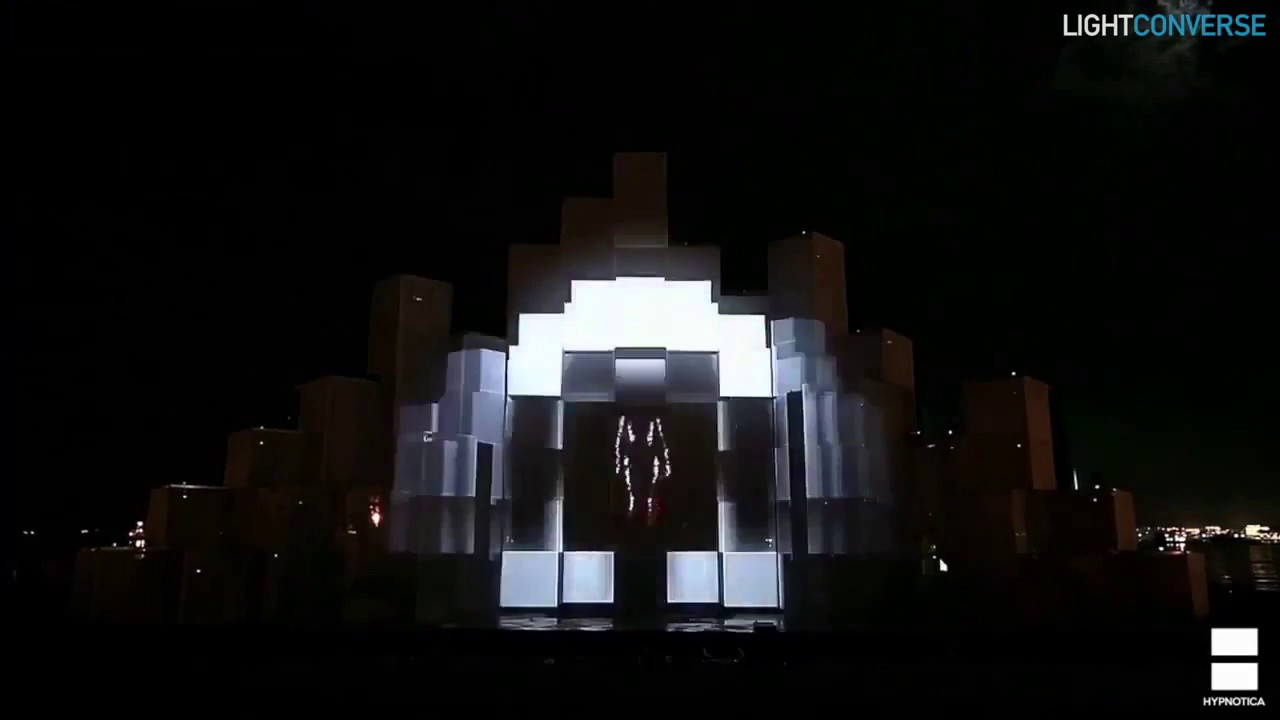 3D маппинг (3D mapping) на церемонии открытия Европейских Олимпийских игр - Light Converse