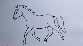 At Çizimi Kolay Çizimler Hayvan Çizimleri