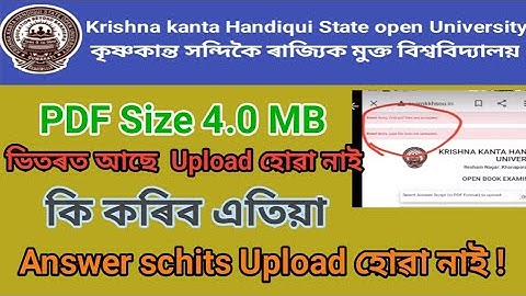 Sorry  NotExcepted  File Only PDF files Excepted  // kkhsou PDF file problem // Mock Test With OBE