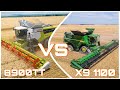 4k🇧🇬-John Deere X9 1100 VS Claas 8900TT - The best combains! 🌾🌻🌽