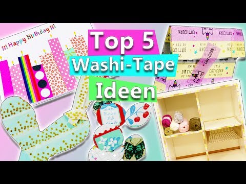 Video: Wie man dein Haus style - 50 Washi Tape Ideen