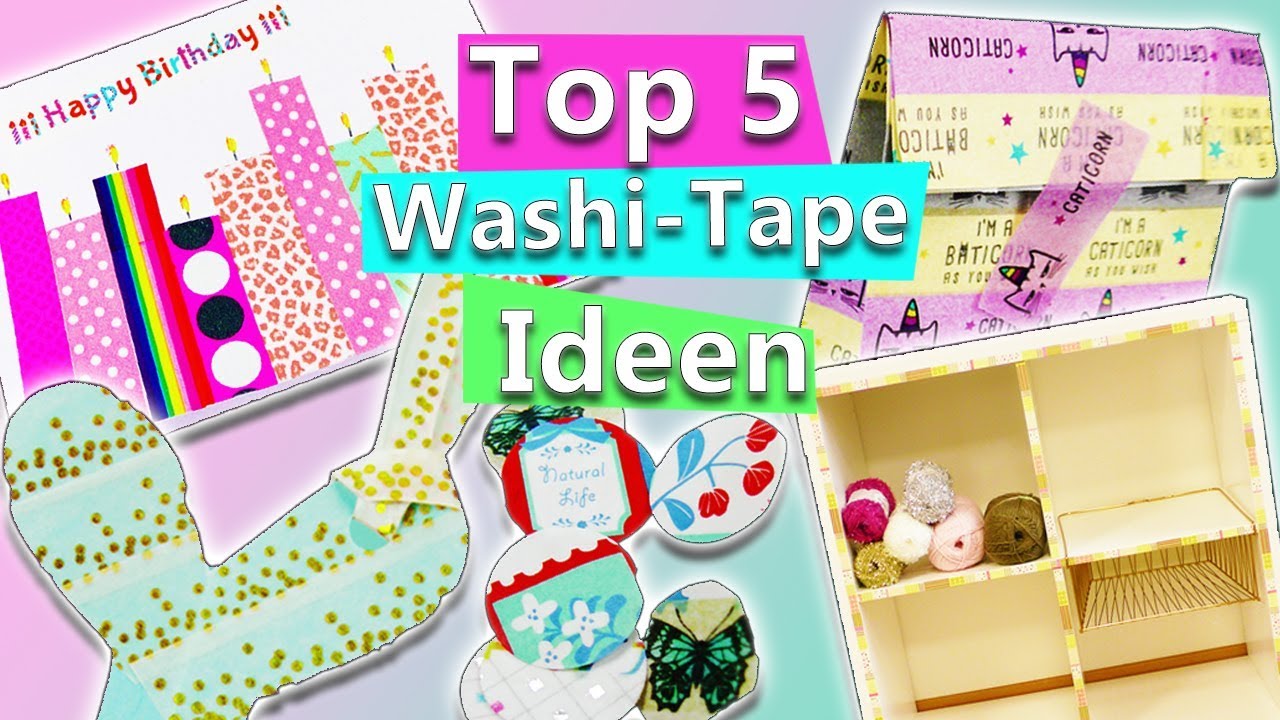 Washi Tape einfache DIY Idee auch für Kinder zum selber machen
