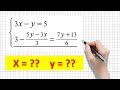 حل هيئة معادلات بمجهولين من درجة أولى بطريقة التعويض حل بخطوات مفصلة مع شرح بالتفصل موقع ثبات نت