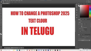 "How to Change Text Color in Photoshop 2025."