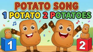 One Potato Two Potato Count 1 To 10 With Animated Potatoes Fun Counting Song For Kids