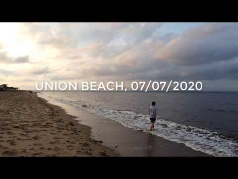 Union Beach Drone Sunset 7/07/2020 shot with Mavic Mini @PowersFamily