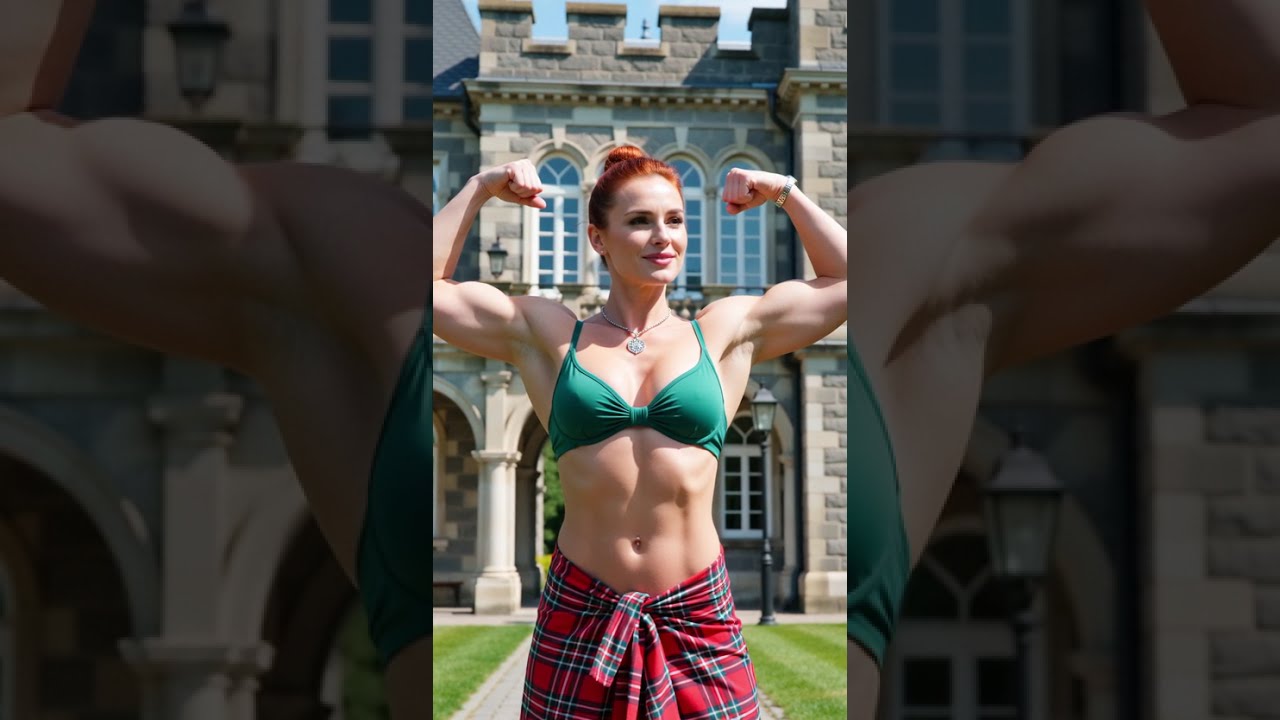 FEMALE MUSCLE GROWTH AI ✨LUCK of the IRISH! Best AI Generated Gym Girls & AI Models Shorts Videos!