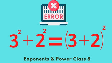 Common Errors in Exponents & Powers Class 8