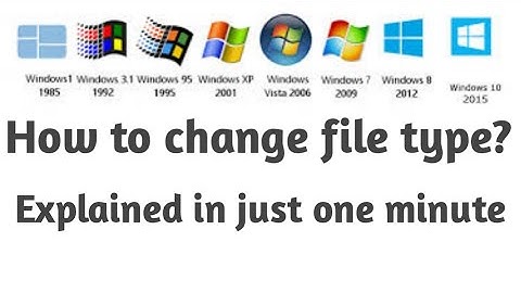 How to change file type in Windows 7,10,8,8.1,XP