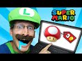 Luigi in real life  online grocery super mario bros level