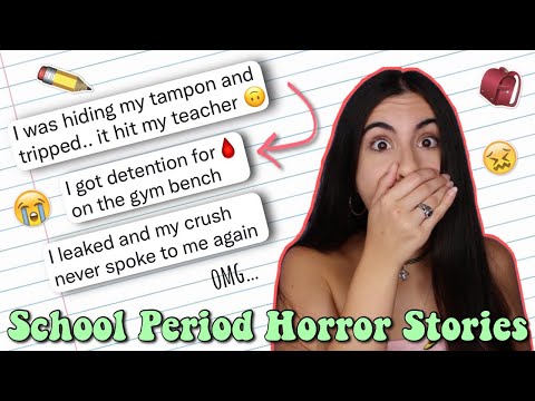 Reading SCHOOL Period Horror Stories (yikes..) | Just Sharon