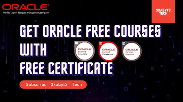ORACLE Free Courses with Free Certificates | Free Oracle Certification | SQL Developer Courses |