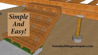 Try This Simple Structural Stair Connection on Your Next Deck Building Project  Money Saving Ideas