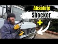 A shock absorbed by a mega tool upgrading van shocks  epic spot light bar