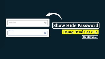 Password Hide & Show Feature Using HTML, CSS & JavaScript | MayanCoders