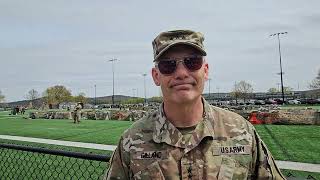 USMA Supe Lt. Gen. Steven W. Gilland at Day 2  of  #Sandhurst2024 Military Skills Competition