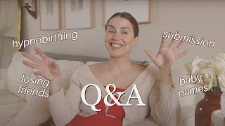 birth fears, marriage disagreements // honest Q&amp;A