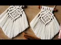 How to /DIY Macrame Christmas Ornaments Tutorial// mini macrame car mirror diffuser Decoration