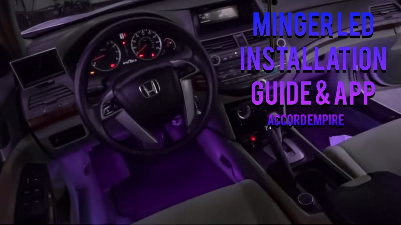 Minger Car Interior Light Strip Installation Guide And App Control