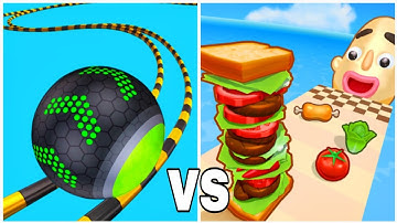 Sandwich Runner vs Going Balls - Gameplay Walkthrough (Android, iOS) New Update 