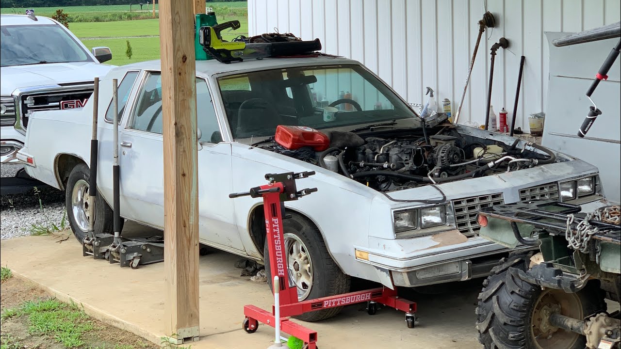 Ls swap 81 cutlass build in progress - YouTube